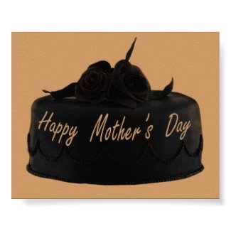 Chocolate Cake and Chocolate Roses Mother's Day print