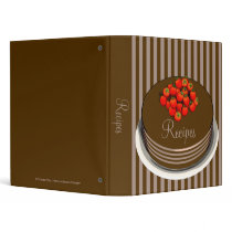 Chocolate Cake & Berries Recipe Binder binders