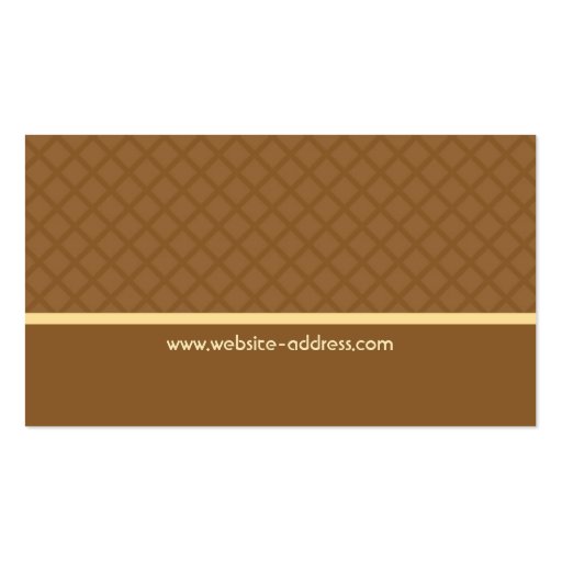 Chocolate Cake Business Card (back side)