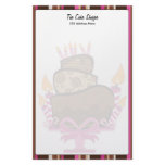 Chocolate Cake &amp; Candles Stationary Stationery