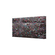 Chocolate cake canvas print wrappedcanvas