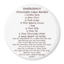 Chocolate Cake in a Mug Recipe 2 magnets by enslavedbyfaeries Chocolate Cake in a Mug Recipe 2 magnets
