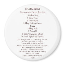 Chocolate Cake in a Mug Recipe magnets by enslavedbyfaeries Chocolate Cake in a Mug Recipe magnets