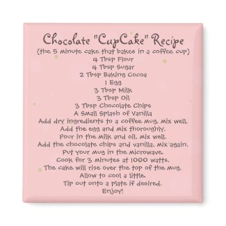 Chocolate Cake in a Mug Recipe - Magnet magnet