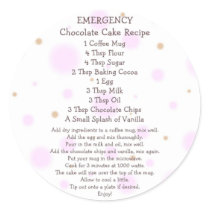 Chocolate Cake in a Mug Recipe - Stickers