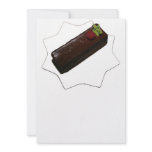 Chocolate cake personalized invitations