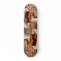 Chocolate cake square skate boards