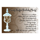 Chocolate Candy Buffet Bar, Urn of Sweets Invitations