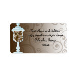 Chocolate Candy Buffet Bar, Urn of Sweets Custom Address Labels
