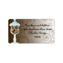 Chocolate Candy Buffet Bar, Urn of Sweets Custom Address Labels