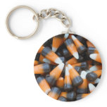 Chocolate Candy Corn Keychain