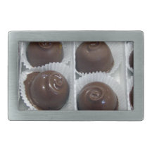 Chocolate Candy Rectangular Belt Buckle