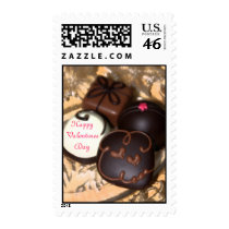 Chocolate  Candy Valentines Postage Stamp