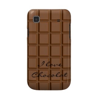 Chocolate Case for Samsung Galaxy S + custom Text