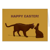 Chocolate Cat Greeting Cards
