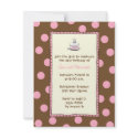Chocolate Cherry Cake Invitations