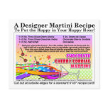 Chocolate Cherry Cordial Martini Recipe Postcard