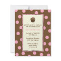 Chocolate Cherry Cupcake Invitation by KrispysKingdom Chocolate Cherry Cupcake Invitation