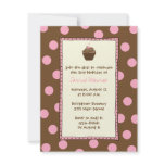 Chocolate Cherry Cupcake Invitations