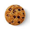 Chocolate chip cookie button by zazzlintothemax Chocolate chip cookie button
