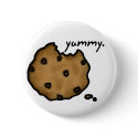 Chocolate Chip Cookie button by mbarbierismith Chocolate Chip Cookie button