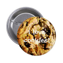 Chocolate Chip Cookie button Flair