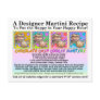 Chocolate Chip Cookie Martini Recipe Card Postcard