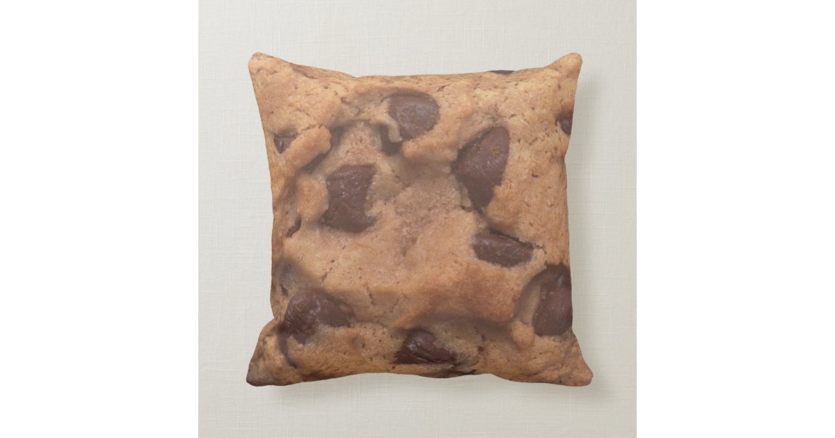 Chocolate Chip Cookie Pillow Zazzle