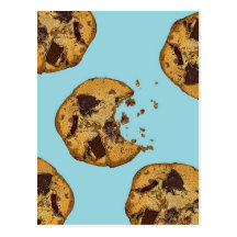 Chocolate Chip Cookie Post Card
