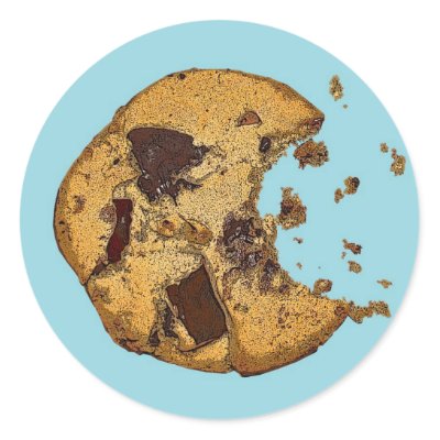 Chocolate Chip Cookie Round Stickers