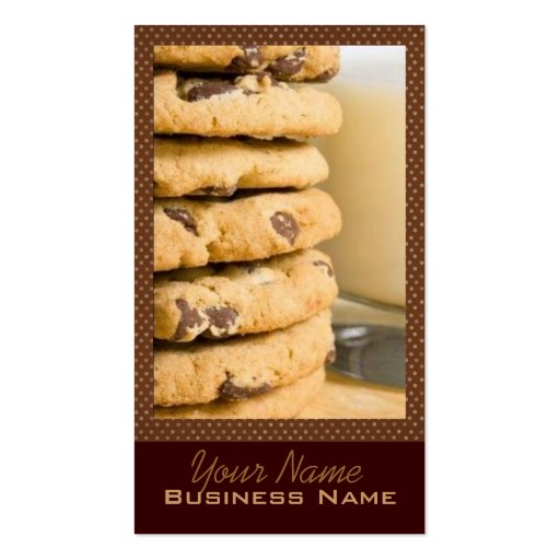 Chocolate Chip Cookies Business Cards (front side)