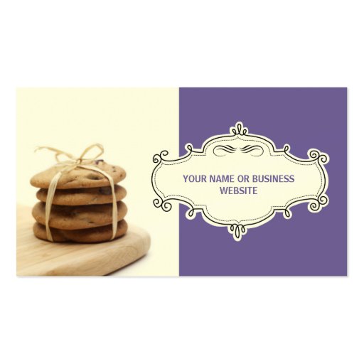 Chocolate Chip Cookies Business Cards {Violet}