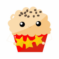Chocolate Chip Muffin Holding Stars photo sculptures