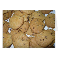 Chocolate Chip Oatmeal Cookies Card card