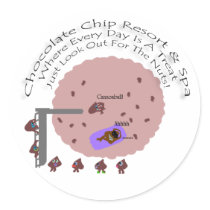 Chocolate Chip Resort & Spa stickers by Perlyyyy Chocolate Chip Resort & Spa stickers