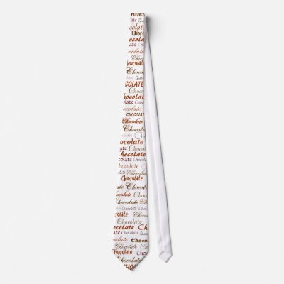 Chocolate, Chocolate, Chocolate, Chocolate, Cho... Necktie by jtgauntt