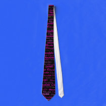 Chocolate, Chocolate, Chocolate, in fuscia. ties