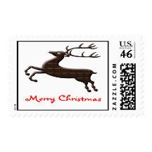 Chocolate Christmas Reindeer stamp