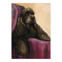 "Chocolate Cocker Spaniel" Art Reproduction Print by CharlottesWebArt "Chocolate Cocker Spaniel" Art Reproduction Print