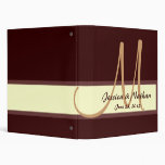 CHOCOLATE COFFEE CREAM Wedding Planning Binder