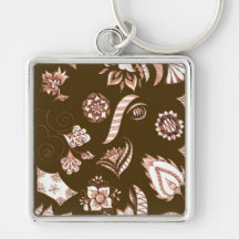 Chocolate Colored Key Ring Key Chain