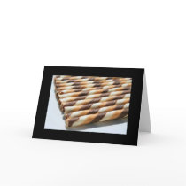 Chocolate Cookie Sticks Greeting Card and Note Car