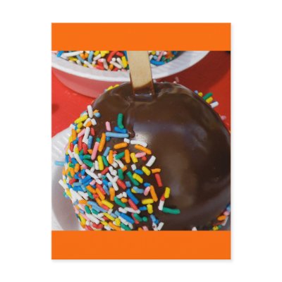 Chocolate Covered Apple Postcard