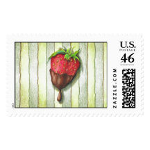 CHOCOLATE COVERED STRAWBERRY STAMPS