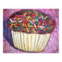 "Chocolate Cupacake With Sprinkles" posters