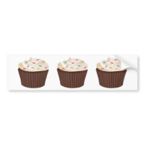 Chocolate Cupcake Bumper Stickers