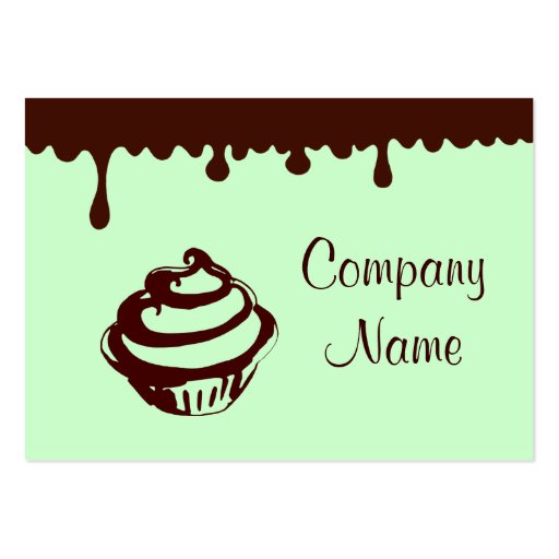 Chocolate Cupcake Business Card (front side)