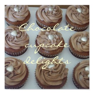 Chocolate cupcake delights print