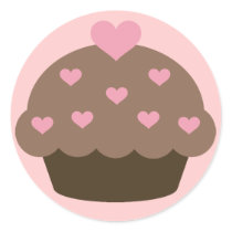 Chocolate Cupcake Love Stickers