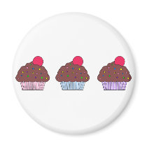Chocolate CupCake magnets by psimawesome Chocolate CupCake magnets
